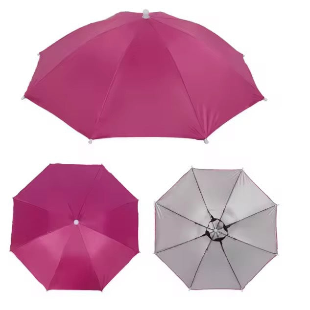 Hands‑Free Head Umbrella Hat Portable UV Protection Umbrella Cap for Fishing Gardening Beach Outdoor