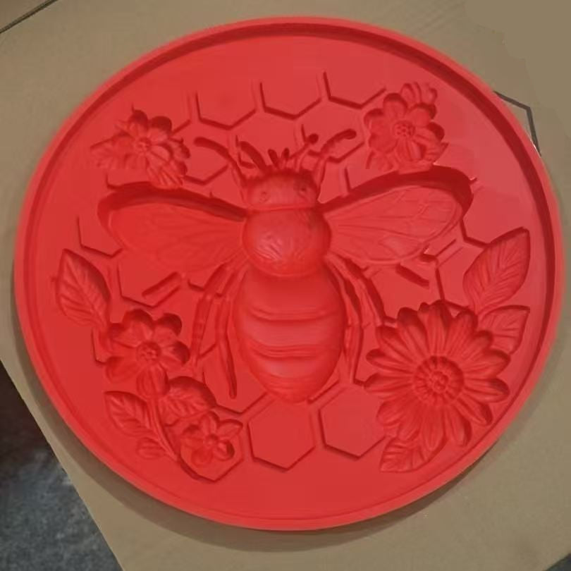 Garden Stepping Stone Mold Reusable DIY Pathway Concrete Mold Bee Butterfly Sunflower Pattern For Yard Lawn Decor