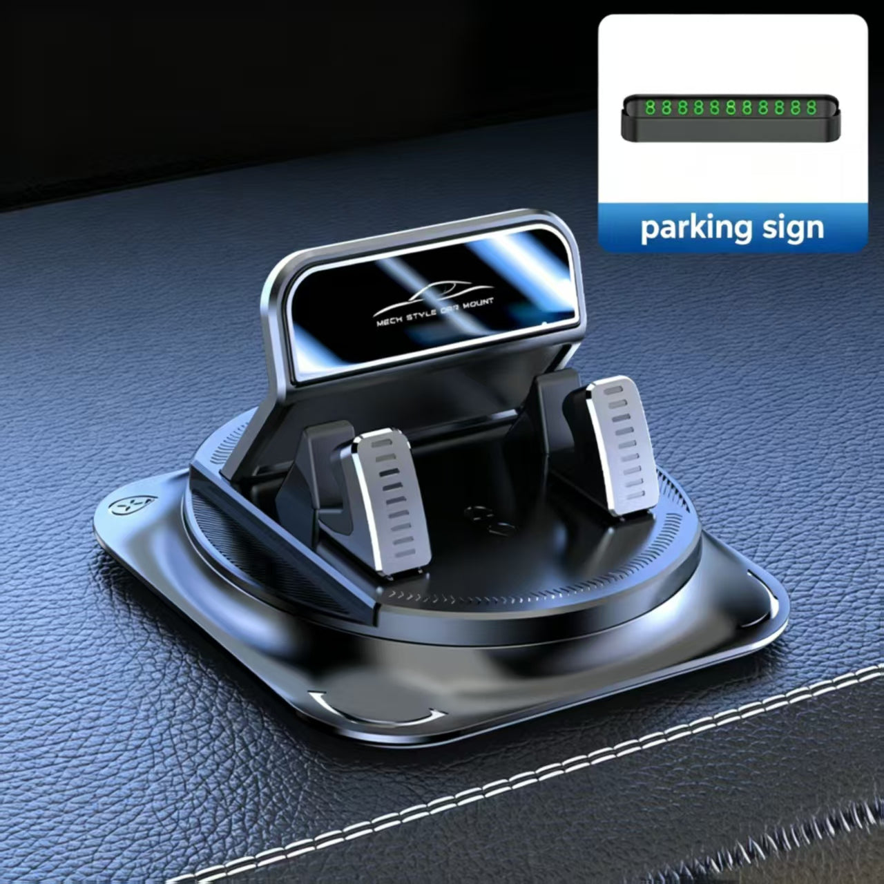 Anti-Slip Car Phone Holder with 360° Rotation