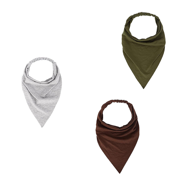 Elastic Back Triangle Hair Scarf for Women