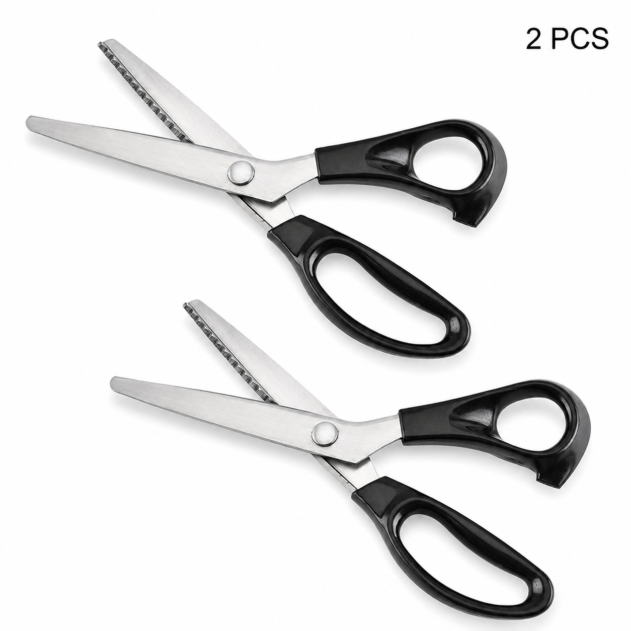 Heavy‑Duty Pinking Shears | Stainless Steel Zig Zag Sewing Scissors for Fabric & Craft Projects