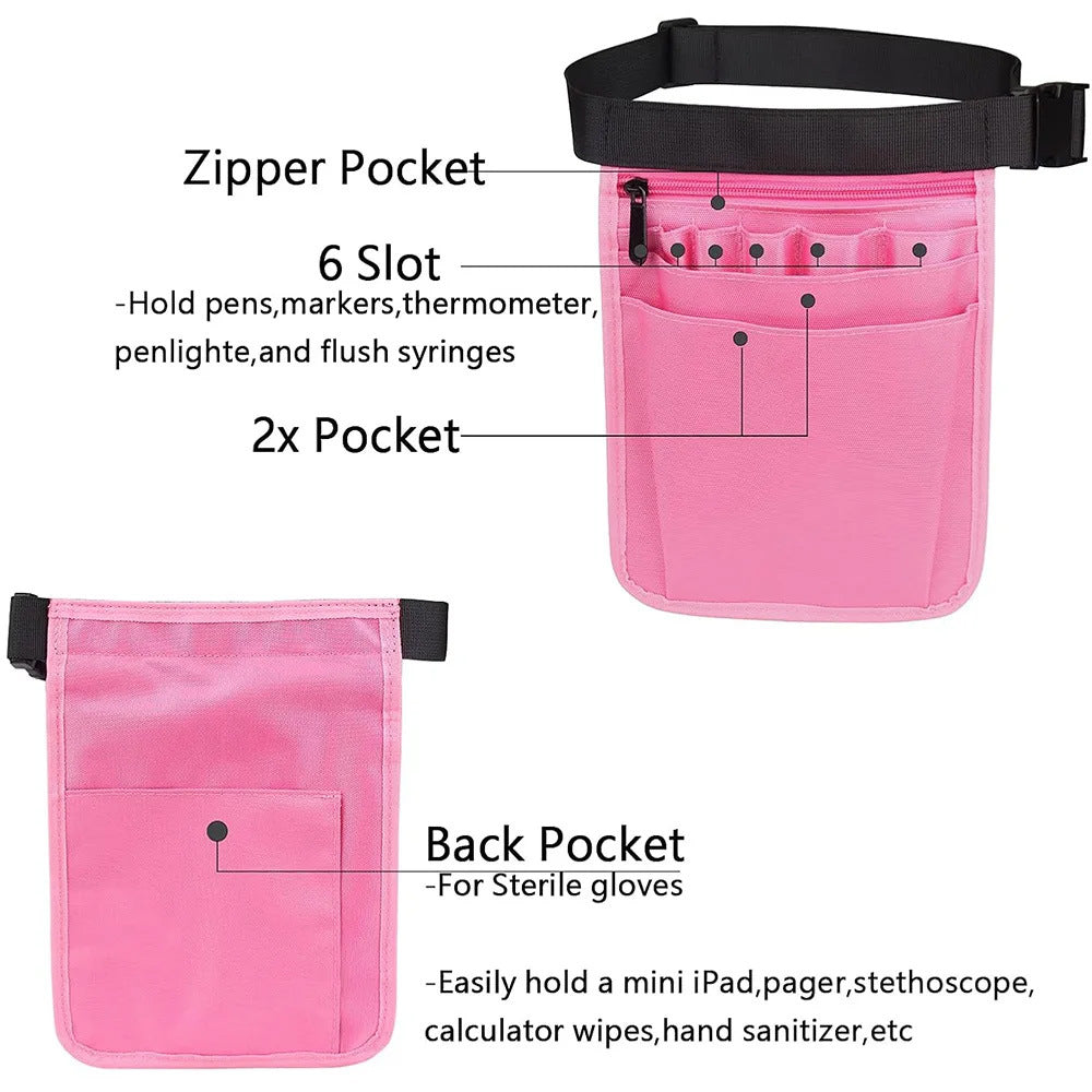 Multi Pocket Fanny Pack Medical Tool Waist Pouch