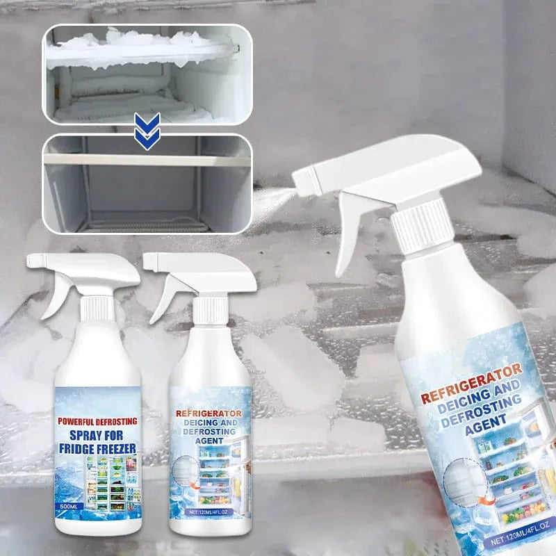 Refrigerator Defrosting Spray Fast Acting Freezer De‑Icing Agent Safe Gentle Ice Remover Spray for Fridge Freezer