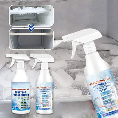 Refrigerator Defrosting Spray Fast Acting Freezer De‑Icing Agent Safe Gentle Ice Remover Spray for Fridge Freezer