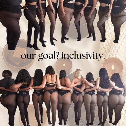 Women's Fleece-Lined Sheer-Look Tights – High-Waist 200G Winter Pantyhose