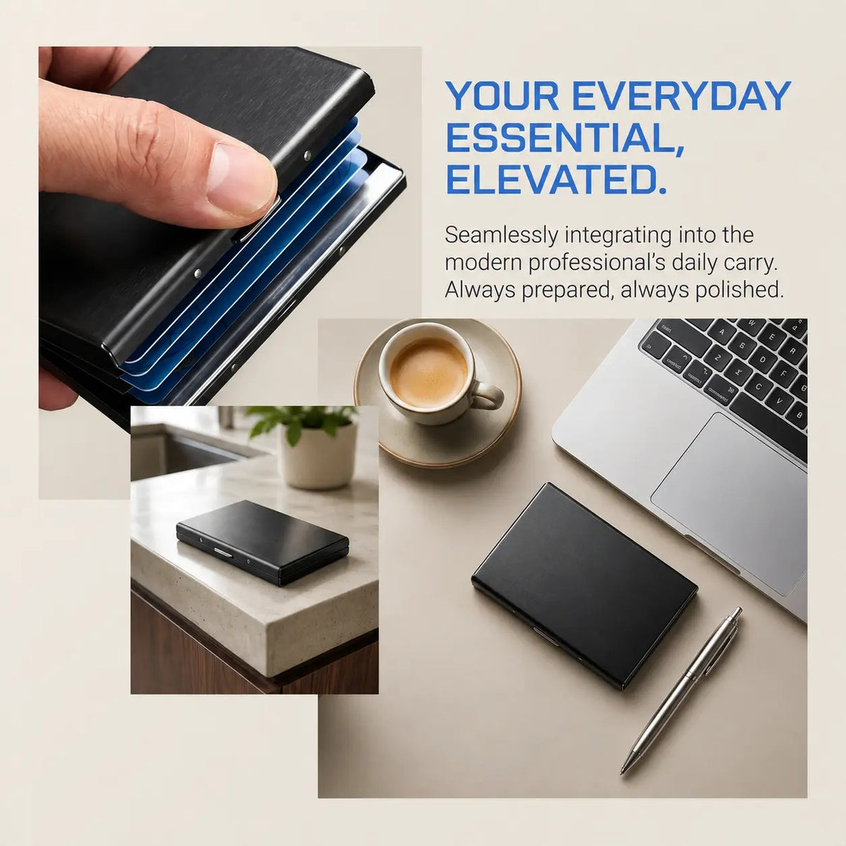 RFID Blocking Stainless Steel Metal Card Holder