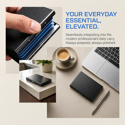 RFID Blocking Stainless Steel Metal Card Holder
