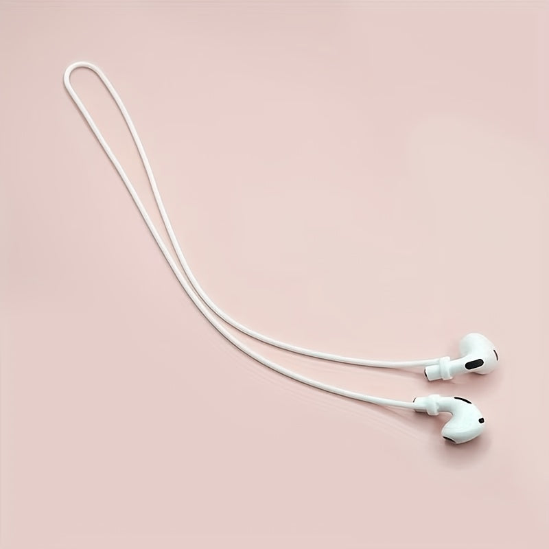 Anti Lost Silicone Earbuds Strap Wireless Earphone Neck Lanyard