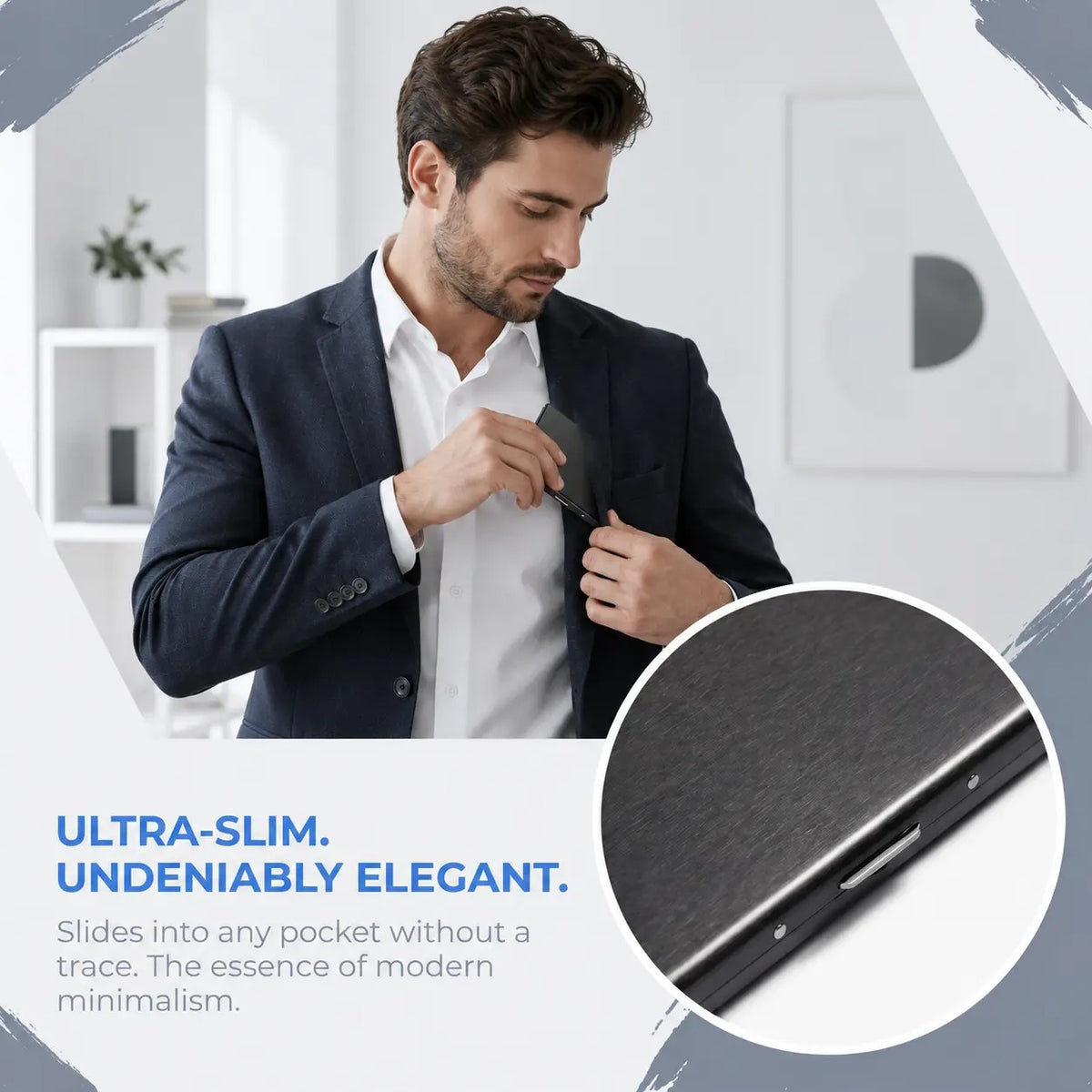 RFID Blocking Stainless Steel Metal Card Holder