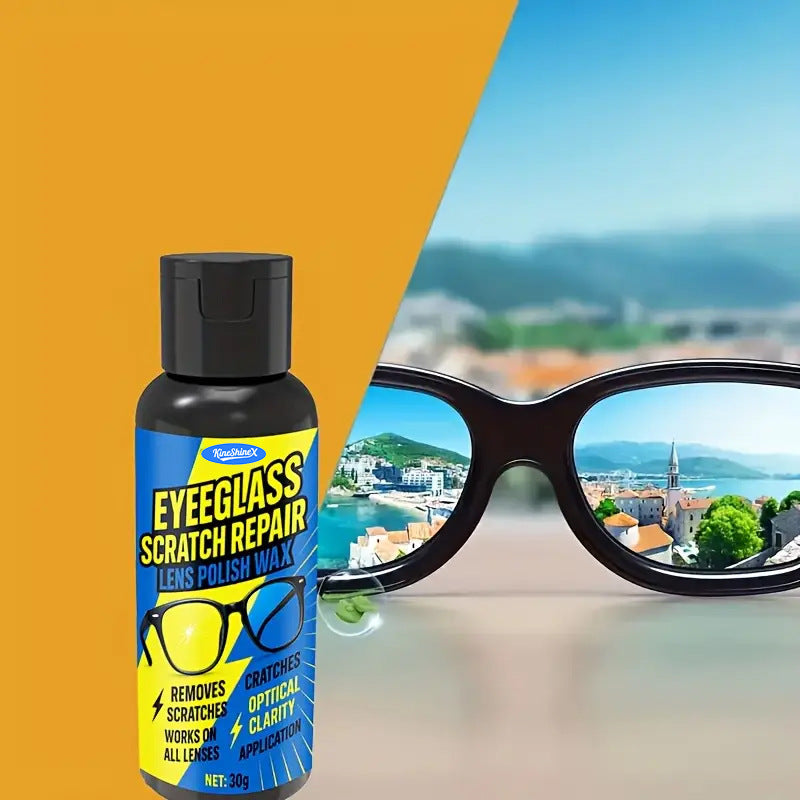 Eyeglass Scratch Repair Lens Polish Wax Kit