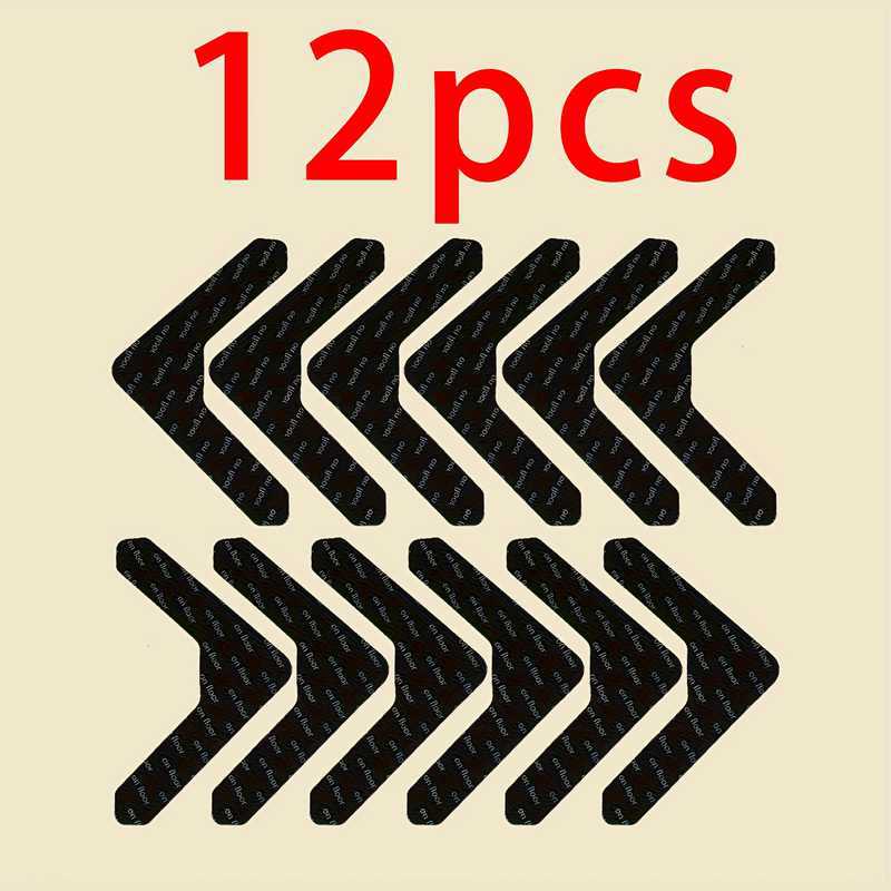 L Shaped Non Slip Rug Grippers Anti Curling Carpet Corner Stickers