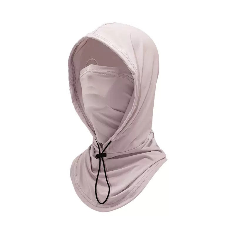 UPF50+ Sun Protection Balaclava Hood, Detachable Face Mask Neck Gaiter for Outdoor Sports