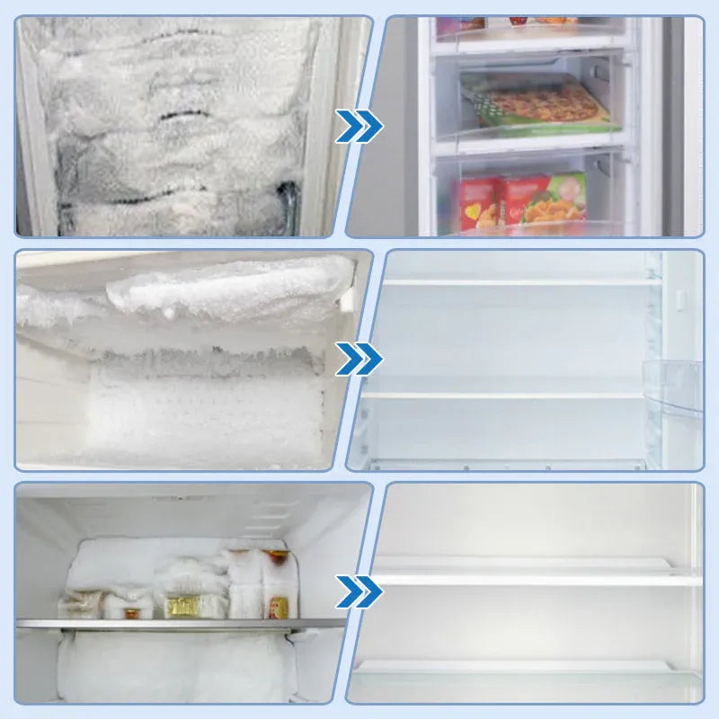 Refrigerator Defrosting Spray Fast Acting Freezer De‑Icing Agent Safe Gentle Ice Remover Spray for Fridge Freezer