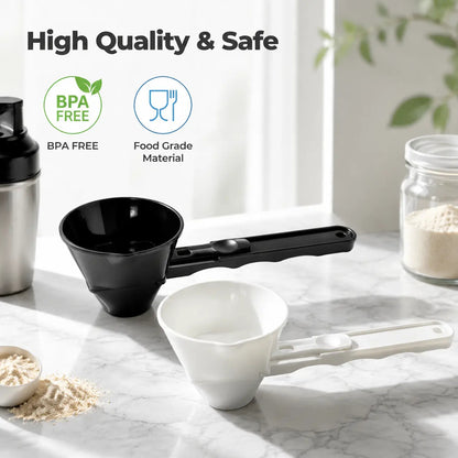 Openable Dosing Measuring Spoon 2‑in‑1 Powder Dispensing Spoon for Coffee & Tea