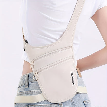 Anti-Theft Hidden Underarm Fanny Pack, Slim Waterproof Shoulder Holster Bag, Lightweight Crossbody Pouch for Travel Running Hiking