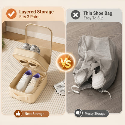 Mesh Travel Shoe Bag with Luggage Strap