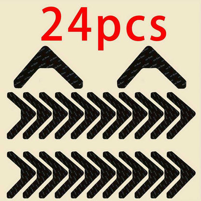 L Shaped Non Slip Rug Grippers Anti Curling Carpet Corner Stickers