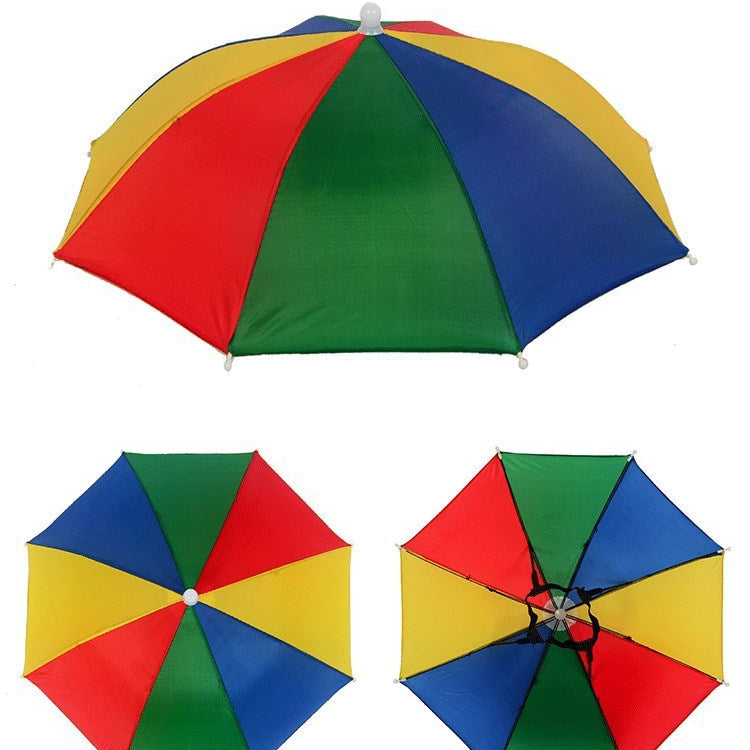 Hands‑Free Head Umbrella Hat Portable UV Protection Umbrella Cap for Fishing Gardening Beach Outdoor
