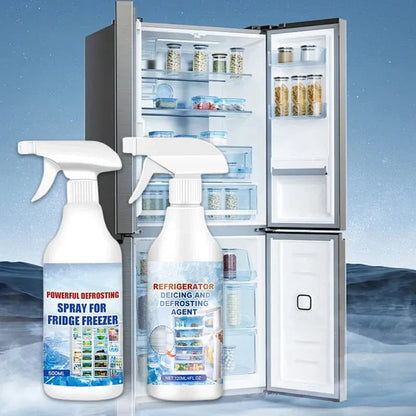 Refrigerator Defrosting Spray Fast Acting Freezer De‑Icing Agent Safe Gentle Ice Remover Spray for Fridge Freezer