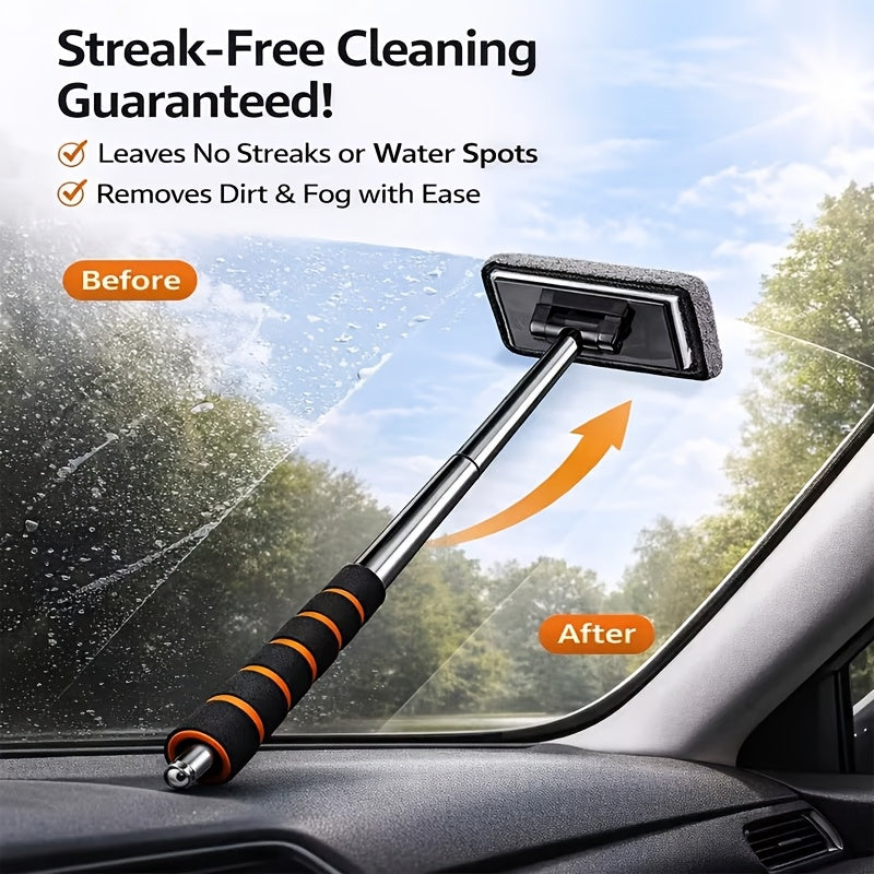 Extendable Microfiber Car Window Cleaner Brush