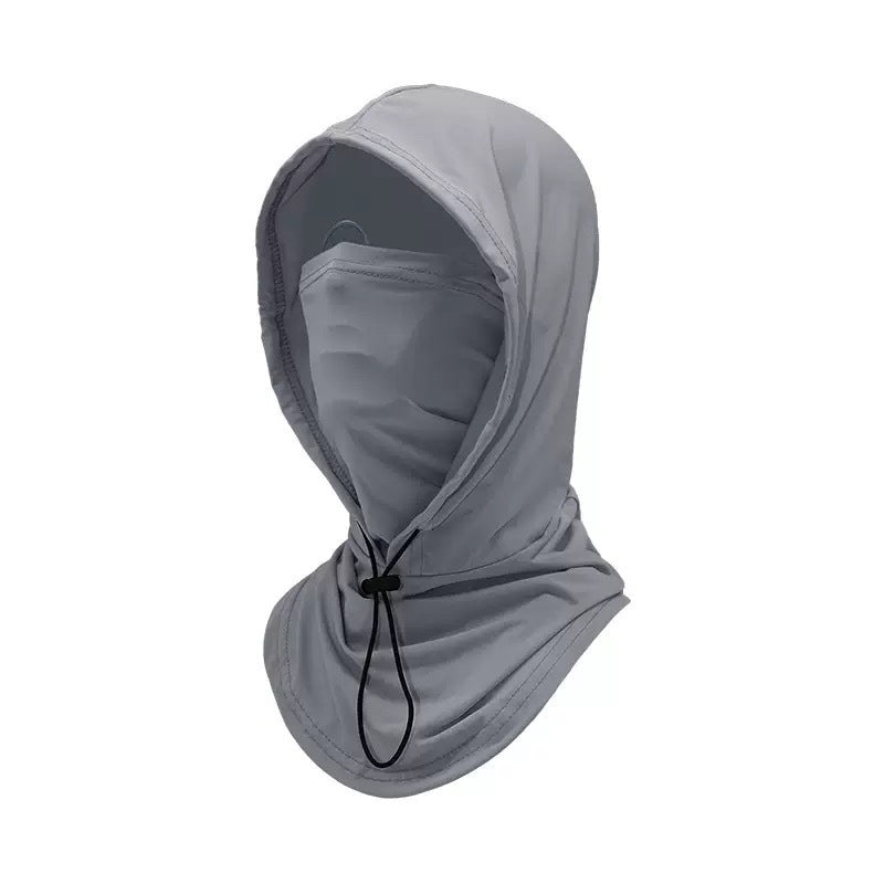 UPF50+ Sun Protection Balaclava Hood, Detachable Face Mask Neck Gaiter for Outdoor Sports