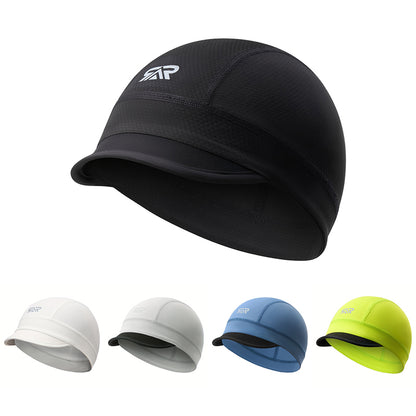 Quick-Dry Breathable Helmet Liner Sun Visor Skull Cycling Cap