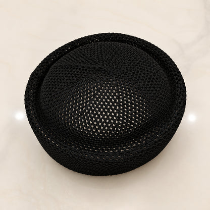 Breathable Mesh Hollow Crochet Brimless Docker Hat