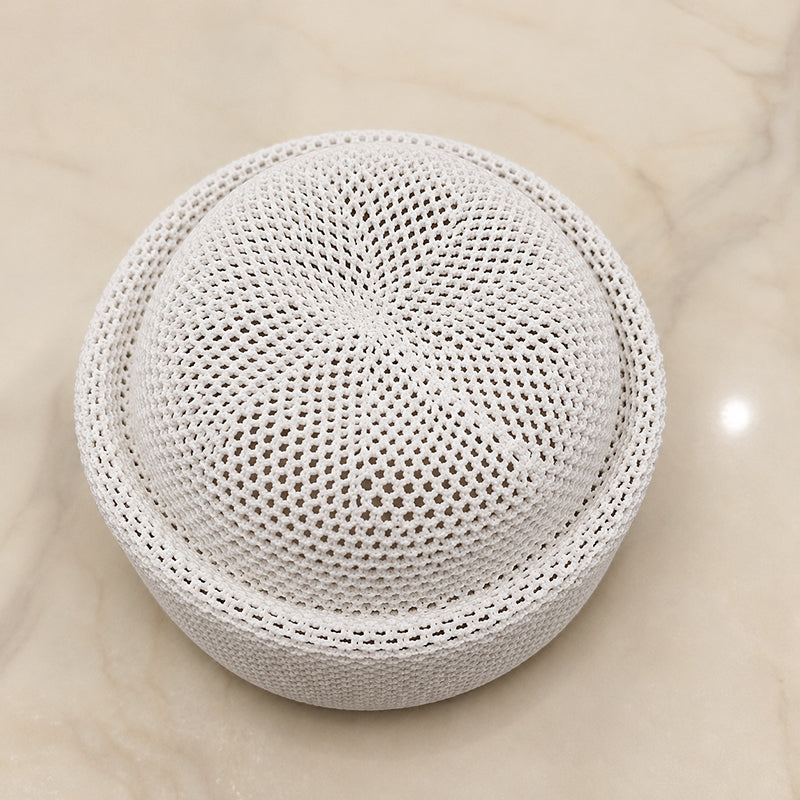 Breathable Mesh Hollow Crochet Brimless Docker Hat