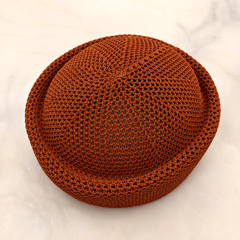 Breathable Mesh Hollow Crochet Brimless Docker Hat