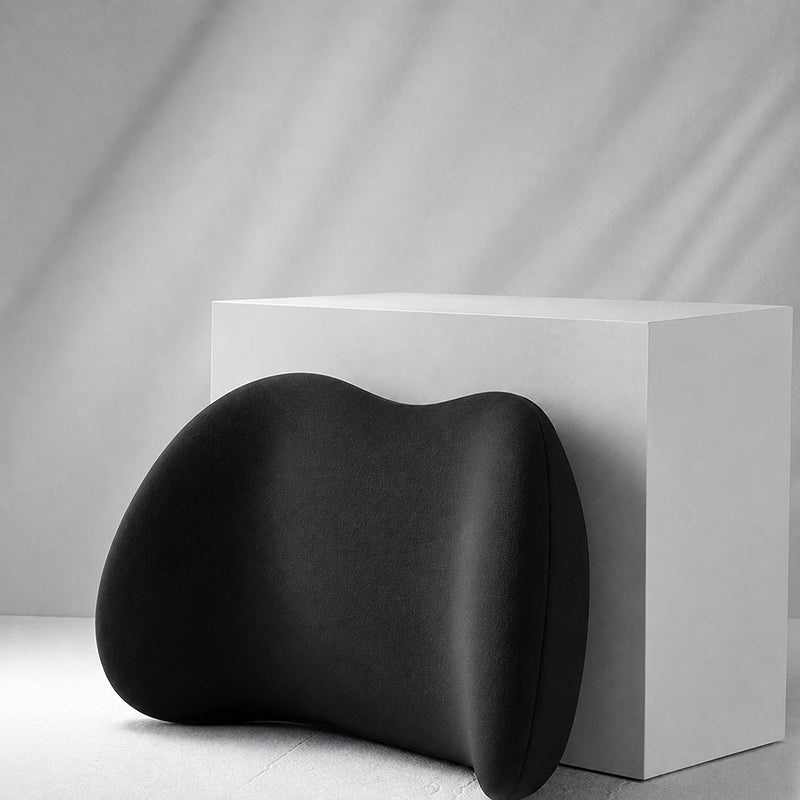 Car Neck & Lumbar Support Pillow Set – Memory Foam Headrest & Lower Back Cushion for Comfortable Driving