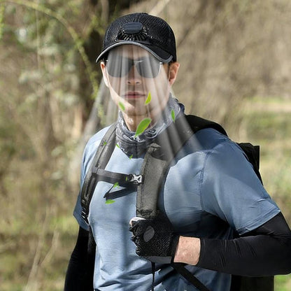Outdoor Solar Fan Cooling Breathable Mesh Baseball Cap