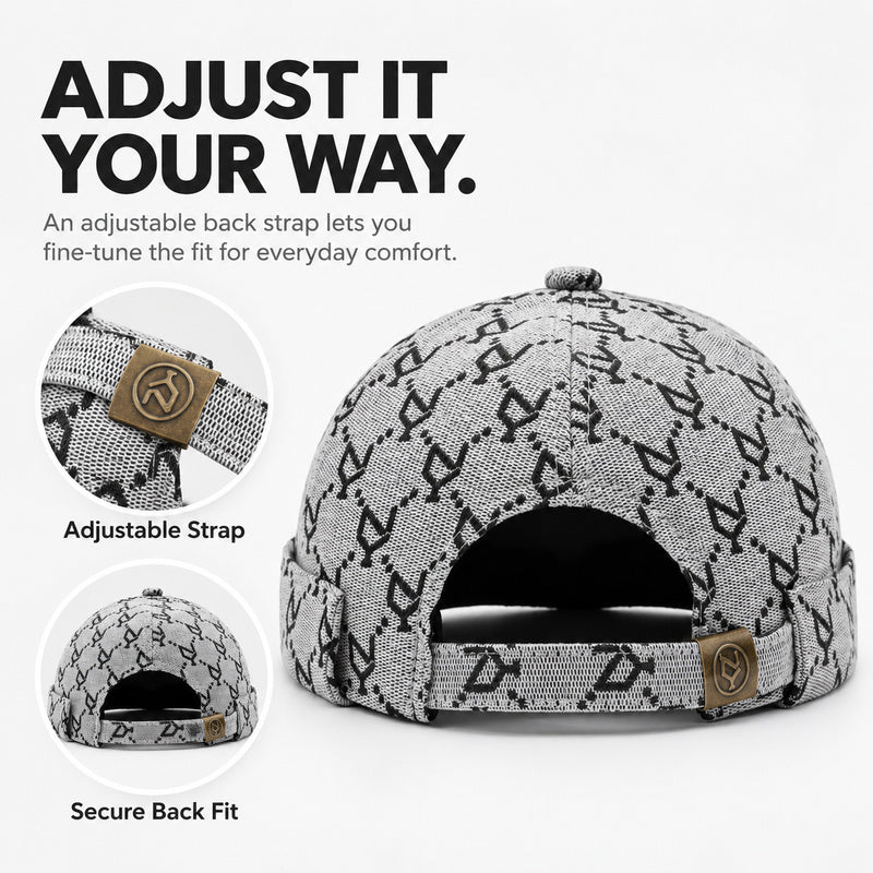 🔥 Brimless Docker Cap | Statement Streetwear Skull Hat