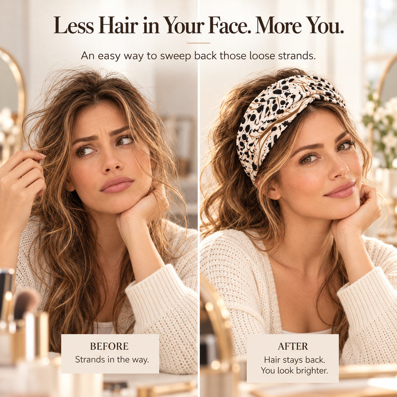 Women's Wide Printed Headband | Boho Floral & Leopard Styles