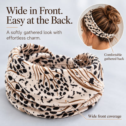 Women's Wide Printed Headband | Boho Floral & Leopard Styles