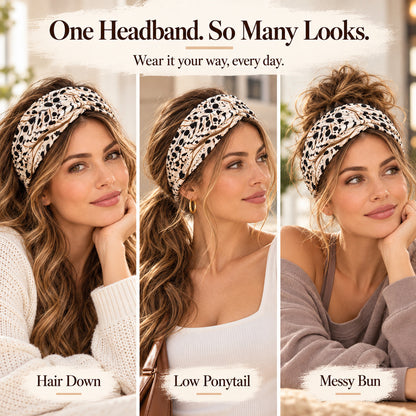 Women's Wide Printed Headband | Boho Floral & Leopard Styles