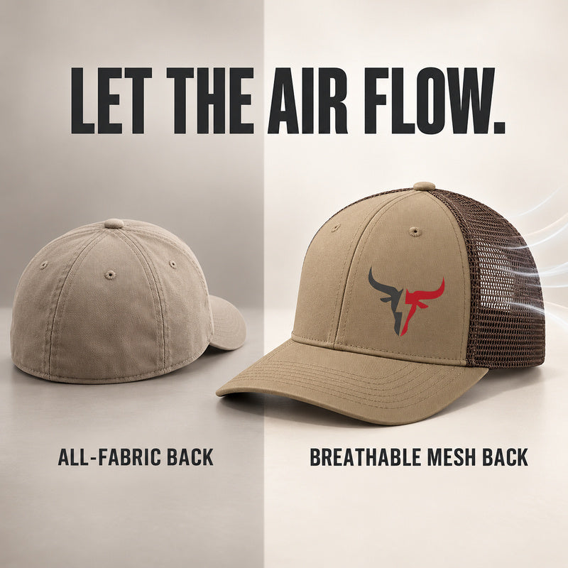 Western Bull Trucker Hat – Breathable Mesh Baseball Cap