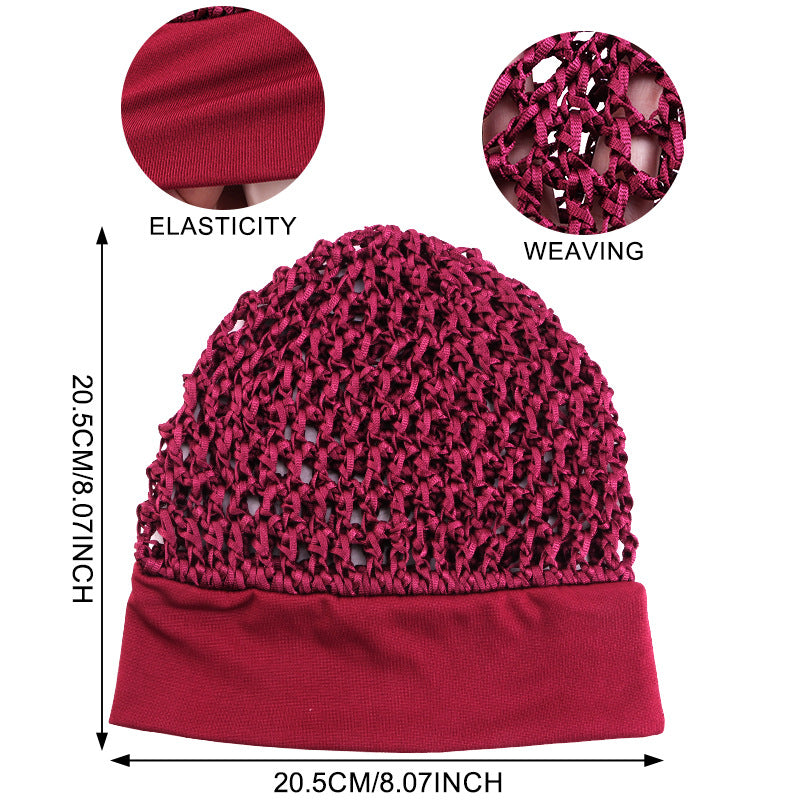 Crochet hair snood dimensions approximately 8.07 inches
