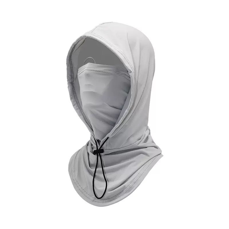 UPF50+ Sun Protection Balaclava Hood, Detachable Face Mask Neck Gaiter for Outdoor Sports