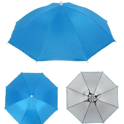 Hands‑Free Head Umbrella Hat Portable UV Protection Umbrella Cap for Fishing Gardening Beach Outdoor