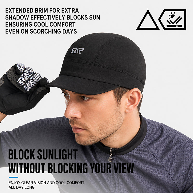 Quick-Dry Breathable Helmet Liner Sun Visor Skull Cycling Cap