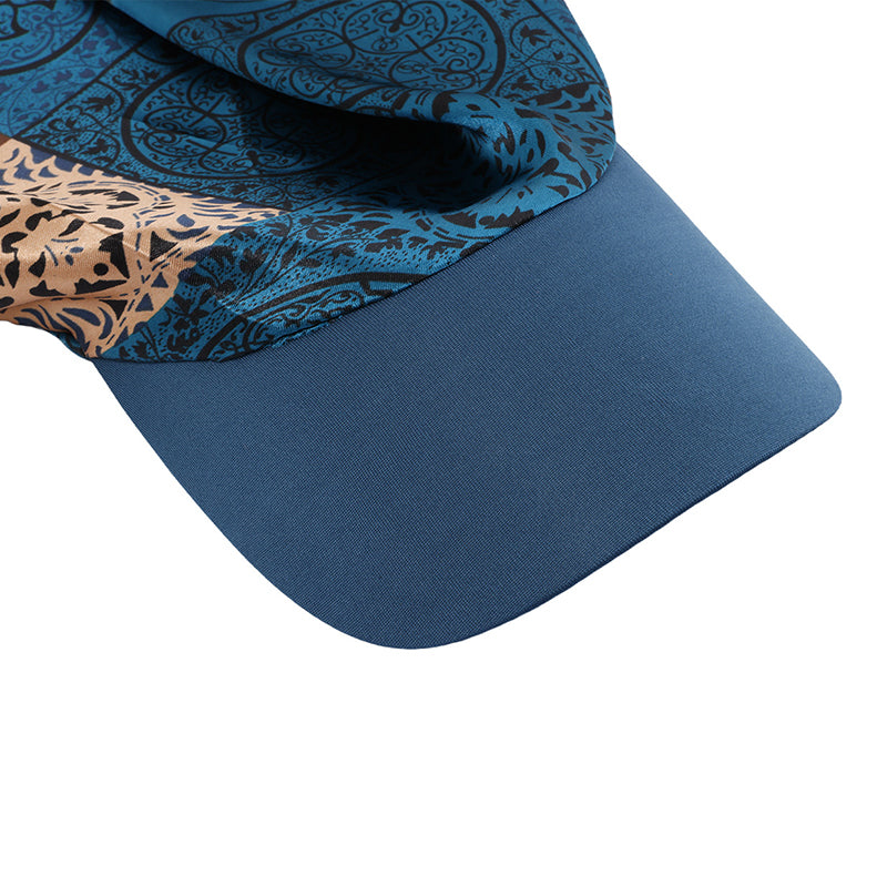Women's Bohemian Leopard & Paisley Print Satin Headscarf Sun Hat
