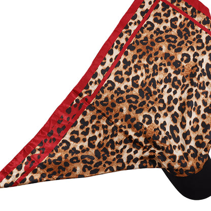 Women's Bohemian Leopard & Paisley Print Satin Headscarf Sun Hat