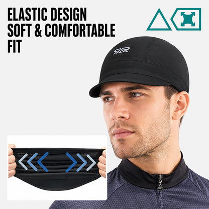 Quick-Dry Breathable Helmet Liner Sun Visor Skull Cycling Cap