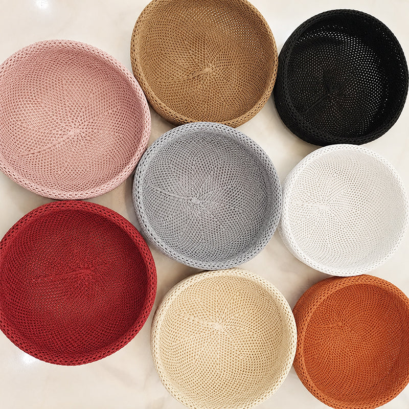 Breathable Mesh Hollow Crochet Brimless Docker Hat