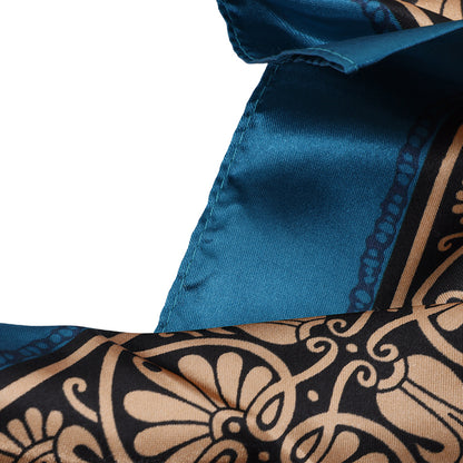 Women's Bohemian Leopard & Paisley Print Satin Headscarf Sun Hat