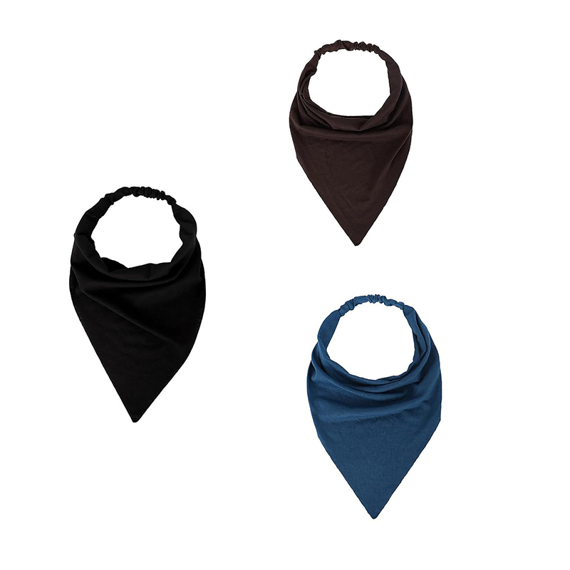 Elastic Back Triangle Hair Scarf for Women