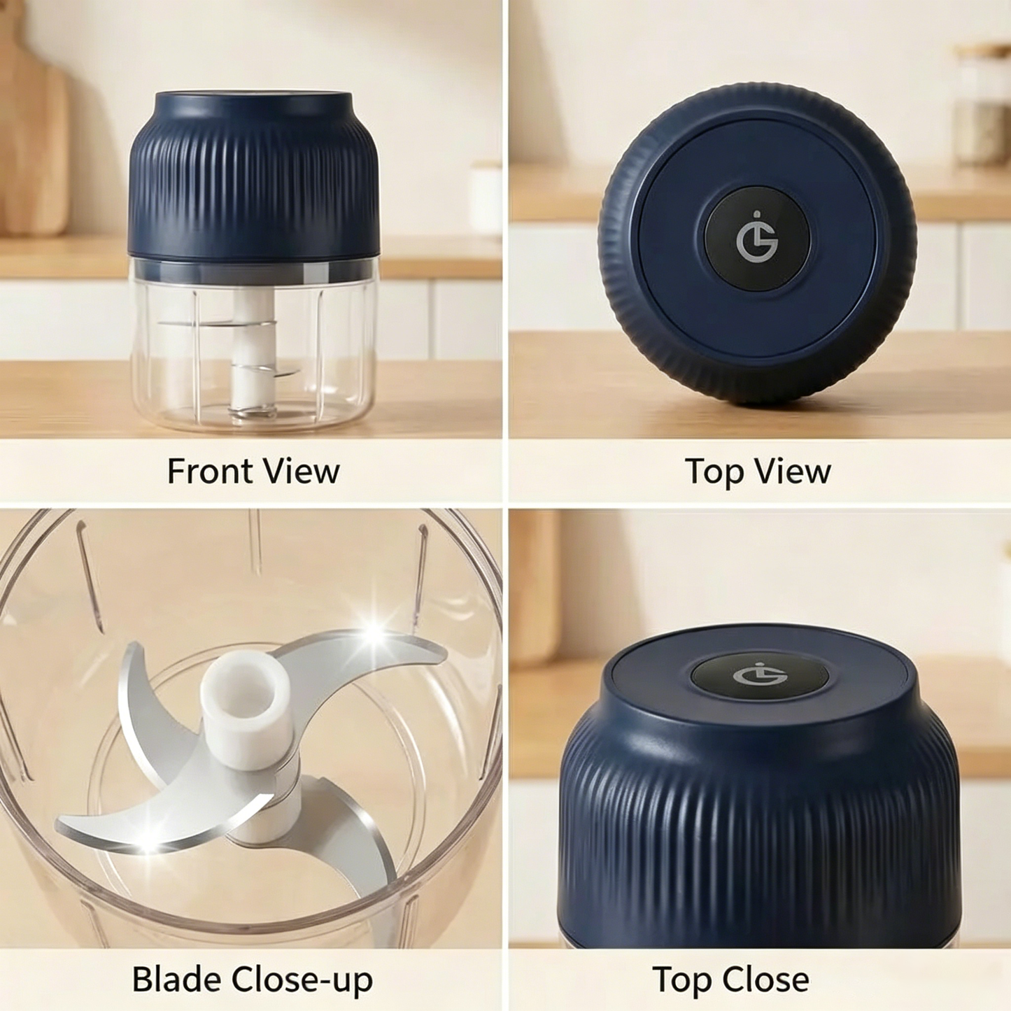 Mini Electric Food Processor for Meat, Garlic, Onion & Vegetables