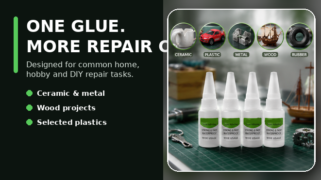 One Glue. More Repair Options.