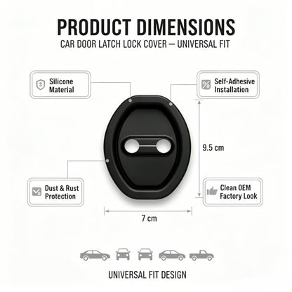 Universal Self-Adhesive Car Door Latch Covers
