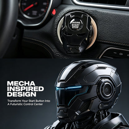 Rotating Mecha Car Start Button Cover